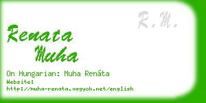 renata muha business card